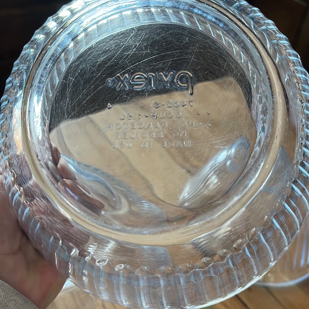 Pyrex Light Blue Ribbed Bowls - Picture 5 of 10